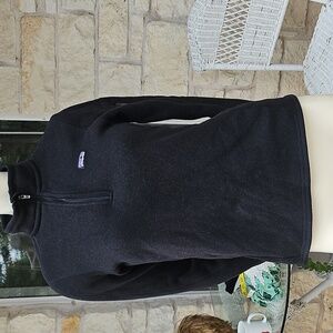 Patagonia Women's Black Knit Better Sweater® 1/4-Zip Fleece Pullover Sweater S